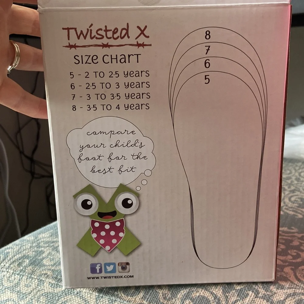 Twisted X Boys Leather Casual Shoes Sz 6 - Picture 6 of 6